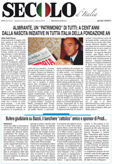 Giovedì 15 maggio 2014