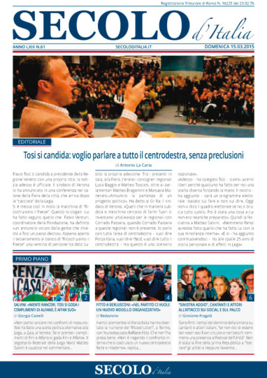 Domenica 15 marzo 2015