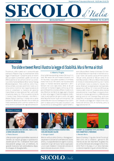 Venerdì 16 ottobre 2015