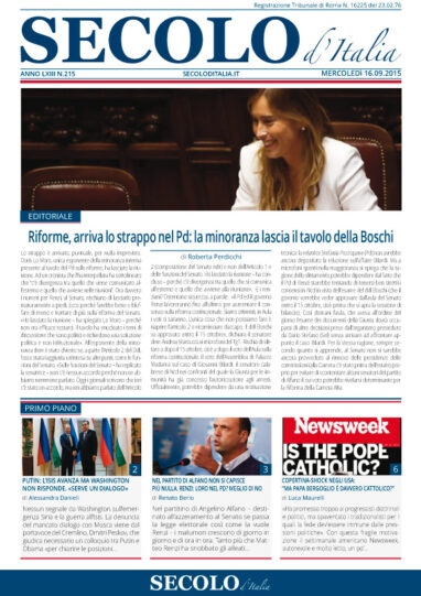 Mercoledì 16 settembre 2015