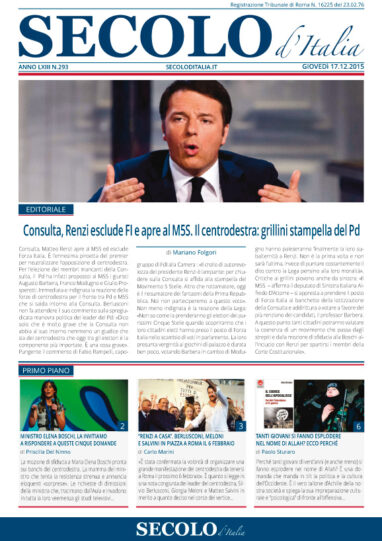 Giovedì 17 dicembre 2015