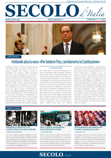 Martedì 17 novembre 2015