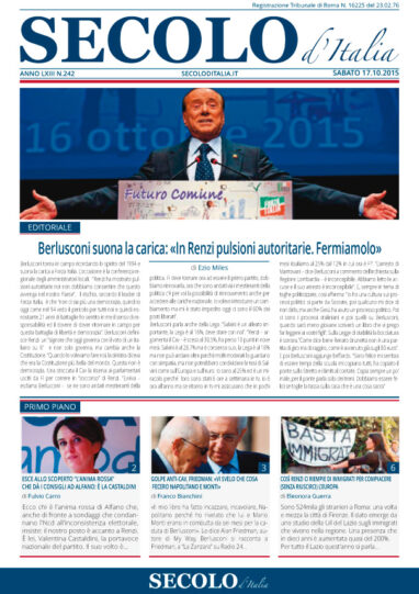 Sabato 17 ottobre 2015