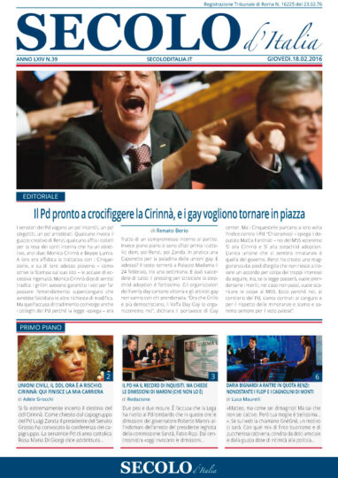 Giovedì 18 febbraio 2016