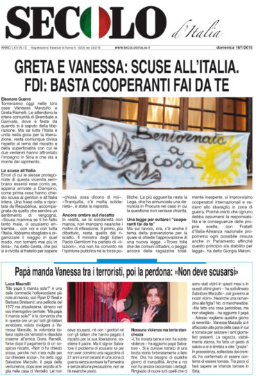 Domenica 18 gennaio 2015