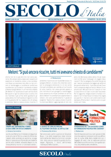 Venerdì 18 marzo 2016