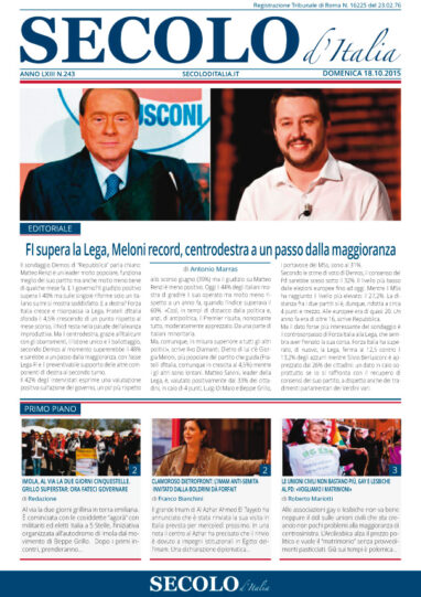 Domenica 18 ottobre 2015