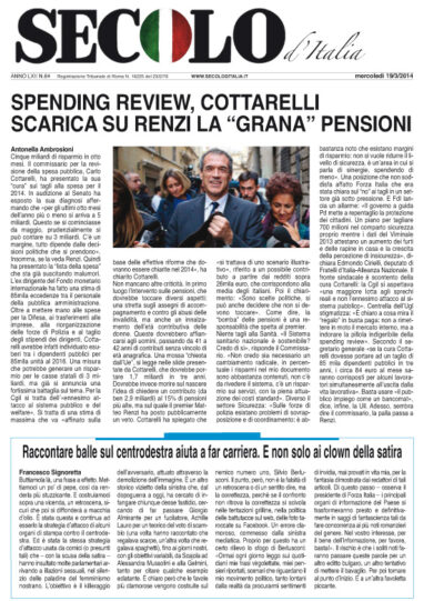 Mercoledì 19 marzo 2014