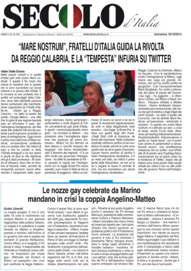 Domenica 19 ottobre 2014