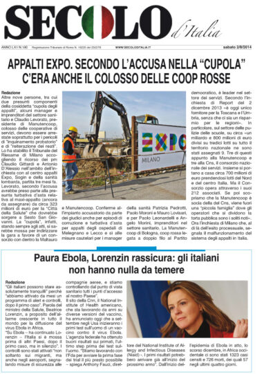 Sabato 2 agosto 2014