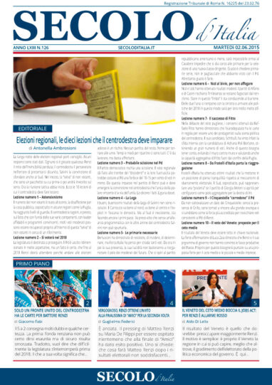 Martedì 2 giugno 2015