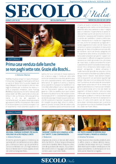 Mercoledì 2 marzo 2016