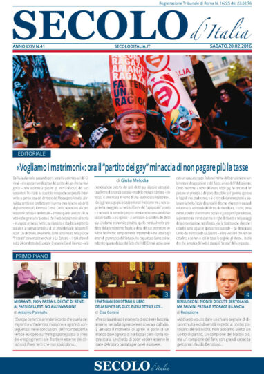 Sabato 20 febbraio 2016