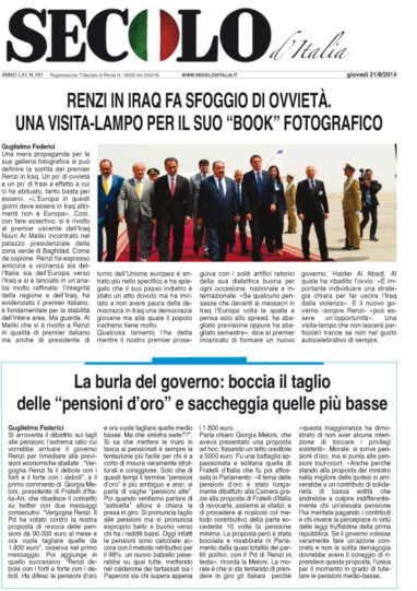 Giovedì 21 agosto 2014