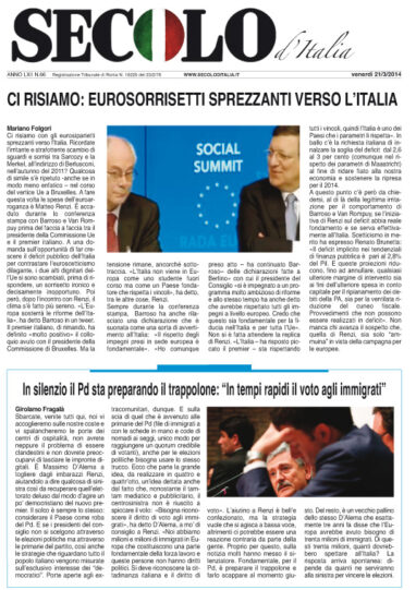 Venerdì 21 marzo 2014