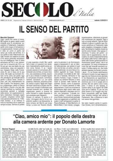 Sabato 23 agosto 2014