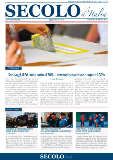 Domenica 23 agosto 2015