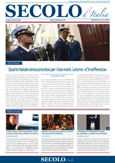 Giovedì 24 dicembre 2015