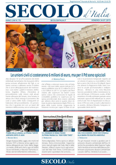 Venerdì 24 luglio 2015