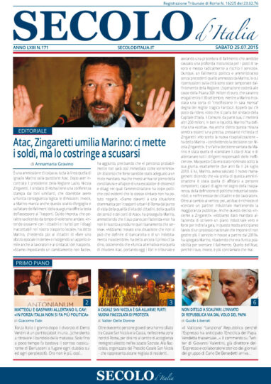 Sabato 25 luglio 2015