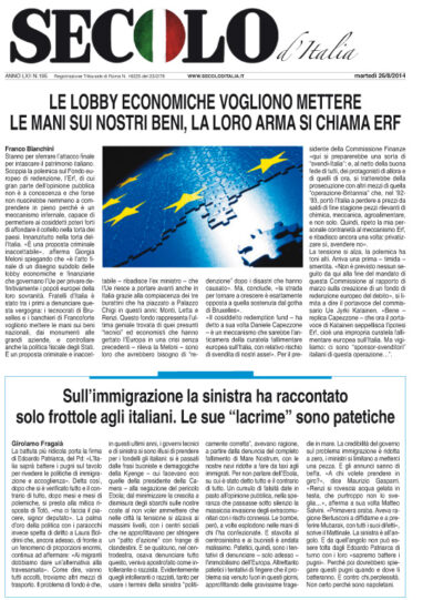 Martedì 26 agosto 2014