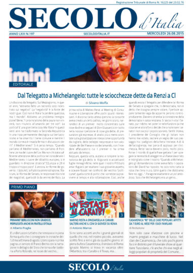 Mercoledì 26 agosto 2015