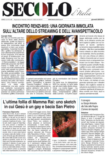 Giovedì 26 giugno 2014