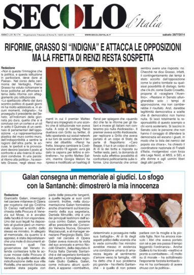 Sabato 26 luglio 2014