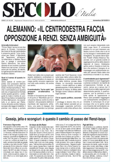 Domenica 26 ottobre 2014