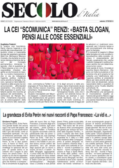Sabato 27 settembre 2014