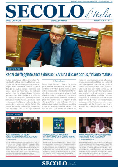 Sabato 28 novembre 2015