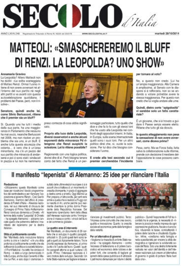 Martedì 28 ottobre 2014