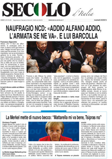 Martedì 3 febbraio 2015