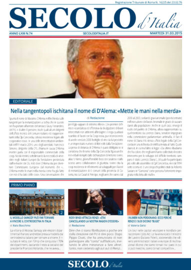 Martedì 31 marzo 2015