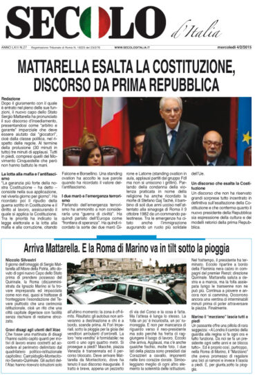 Mercoledì 4 febbraio 2015