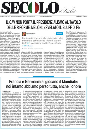 Venerdì 4 luglio 2014