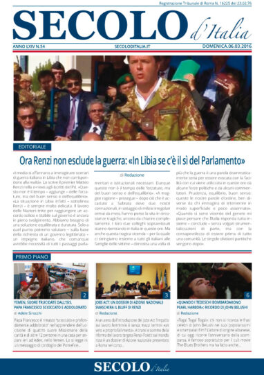 Domenica 6 marzo 2016