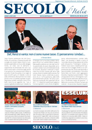 Mercoledì 8 aprile 2015