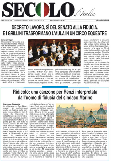 Giovedì 8 maggio 2014