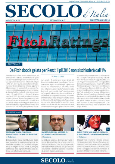 Martedì 8 marzo 2016