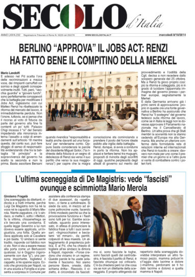 Mercoledì 8 ottobre 2014