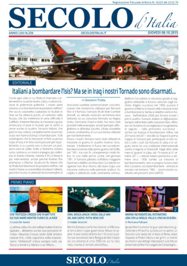 Giovedì 8 ottobre 2015