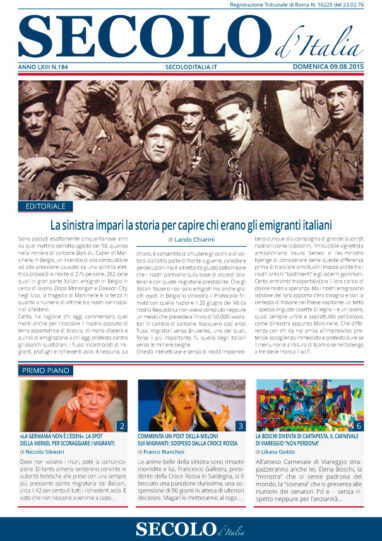 Domenica 9 agosto 2015