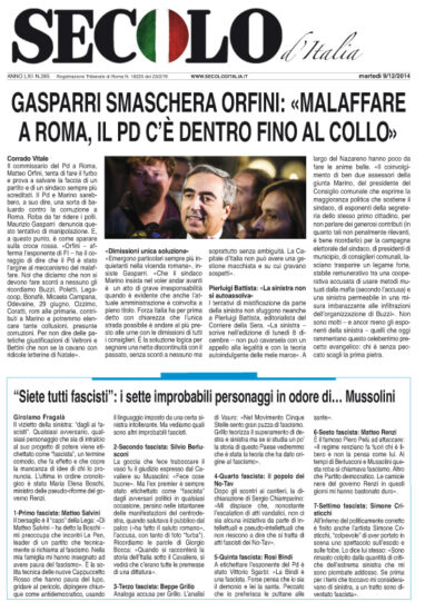 Martedì 9 dicembre 2014