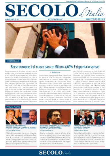 Martedì 9 febbraio 2016