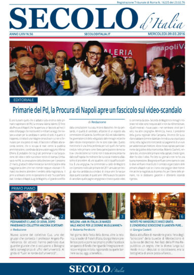 Mercoledì 9 marzo 2016