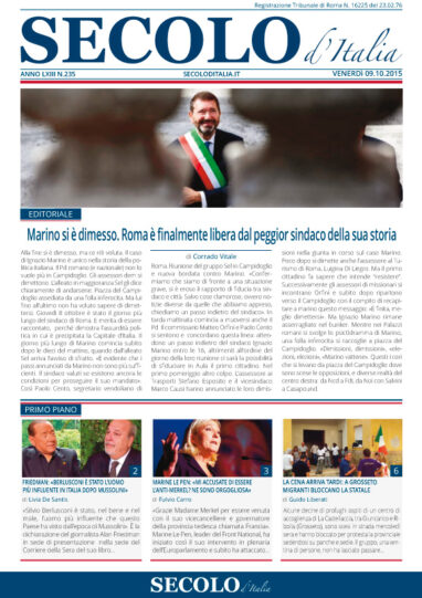 Venerdì 9 ottobre 2015