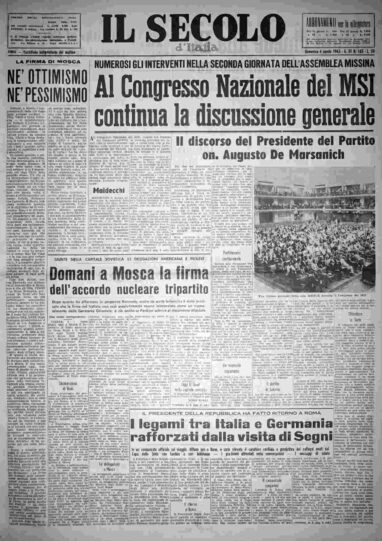 domenica 4 agosto 1963