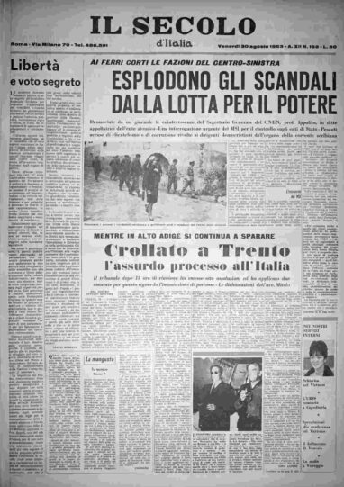 venerdì 30 agosto 1963