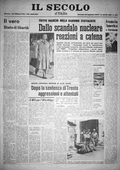 sabato 31 agosto 1963